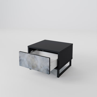 MUTED ARC nattduksbord i svart finish