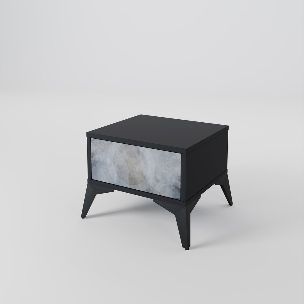 MUTED ARC nattduksbord i svart finish
