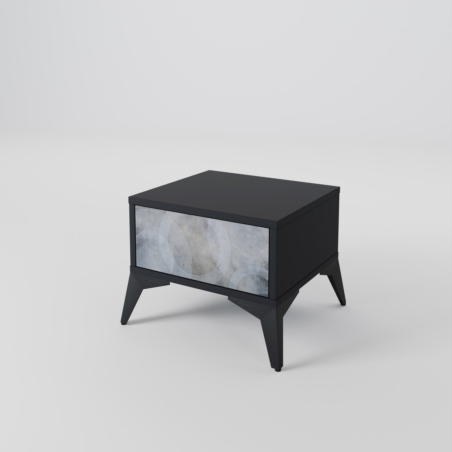 MUTED ARC nattduksbord i svart finish
