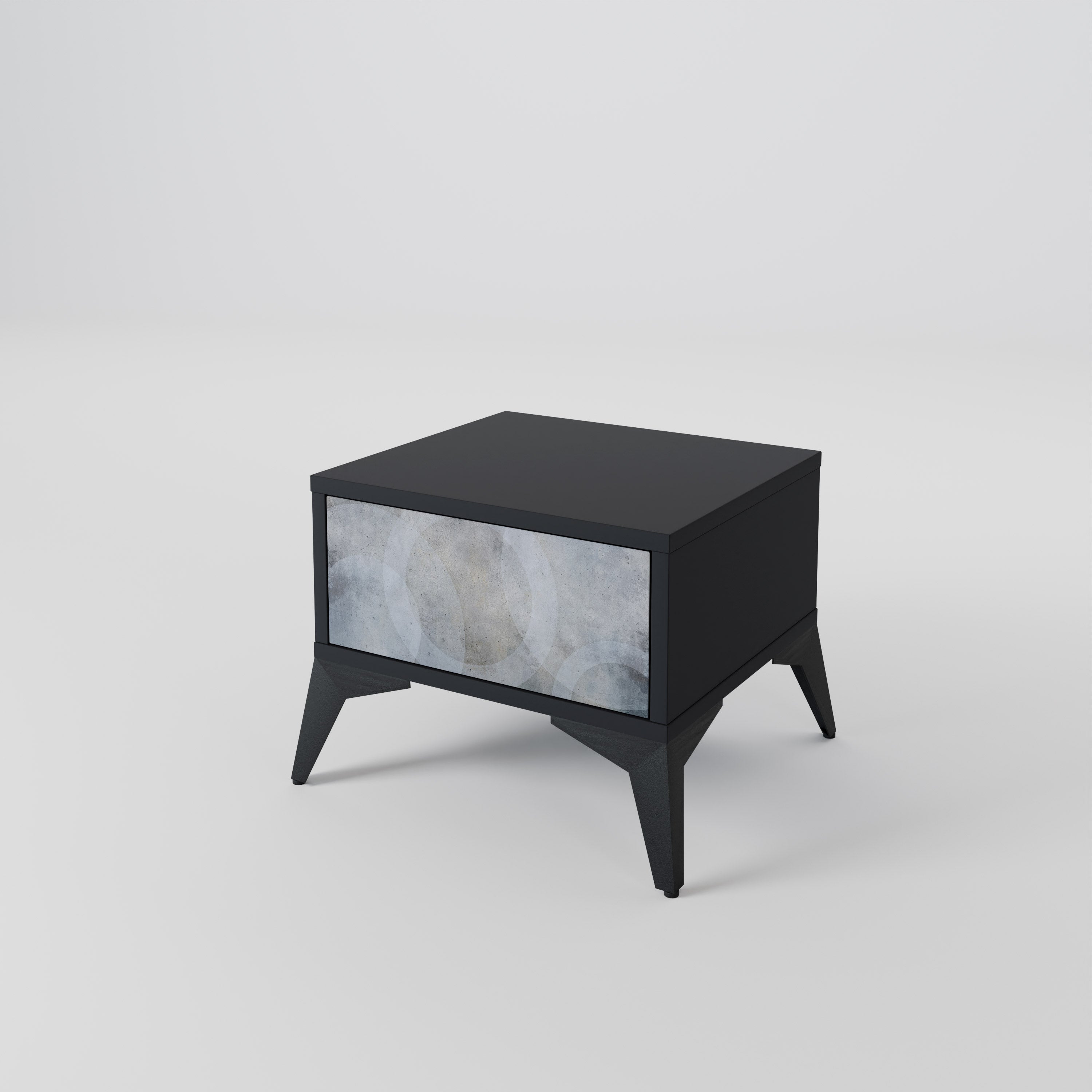 MUTED ARC nattduksbord i svart finish