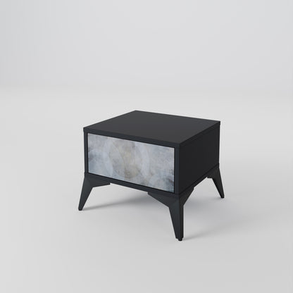MUTED ARC nattduksbord i svart finish