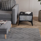 MUTED ARC Nightstand in Black Finish