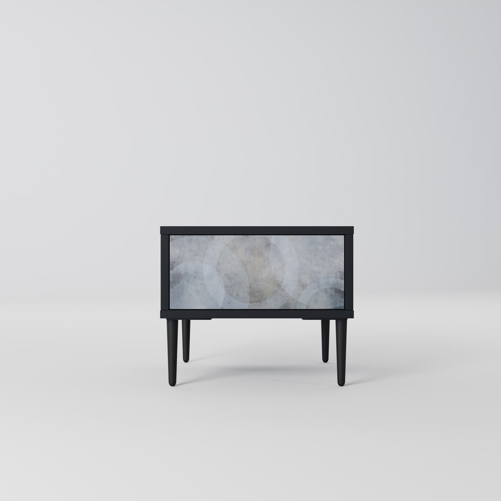 MUTED ARC nattduksbord i svart finish