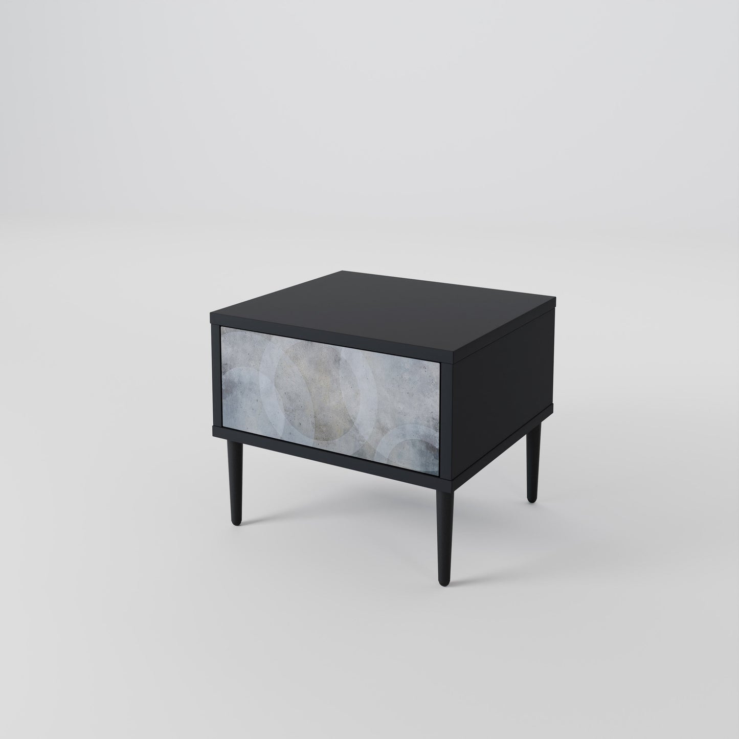 MUTED ARC nattduksbord i svart finish