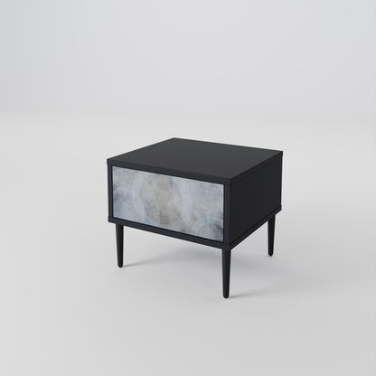 MUTED ARC nattduksbord i svart finish