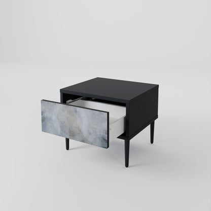 MUTED ARC nattduksbord i svart finish
