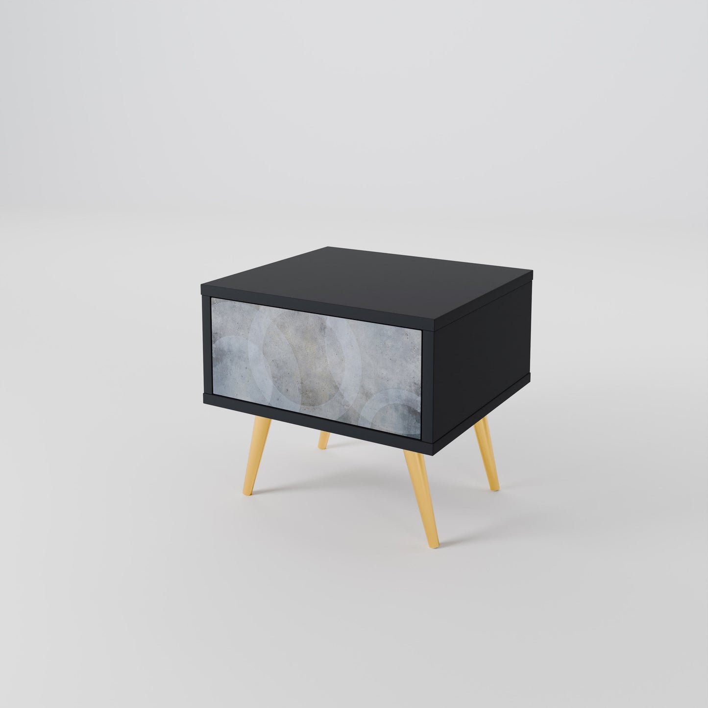 MUTED ARC nattduksbord i svart finish