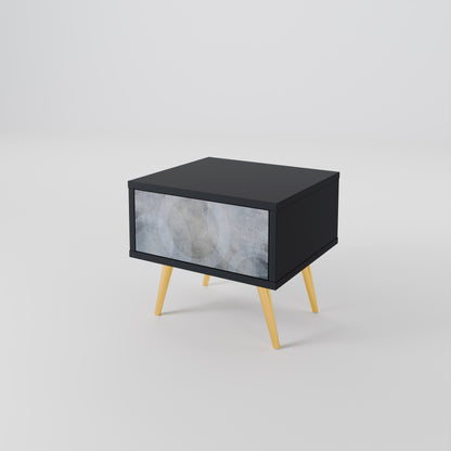 MUTED ARC nattduksbord i svart finish