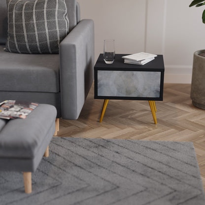 MUTED ARC nattduksbord i svart finish