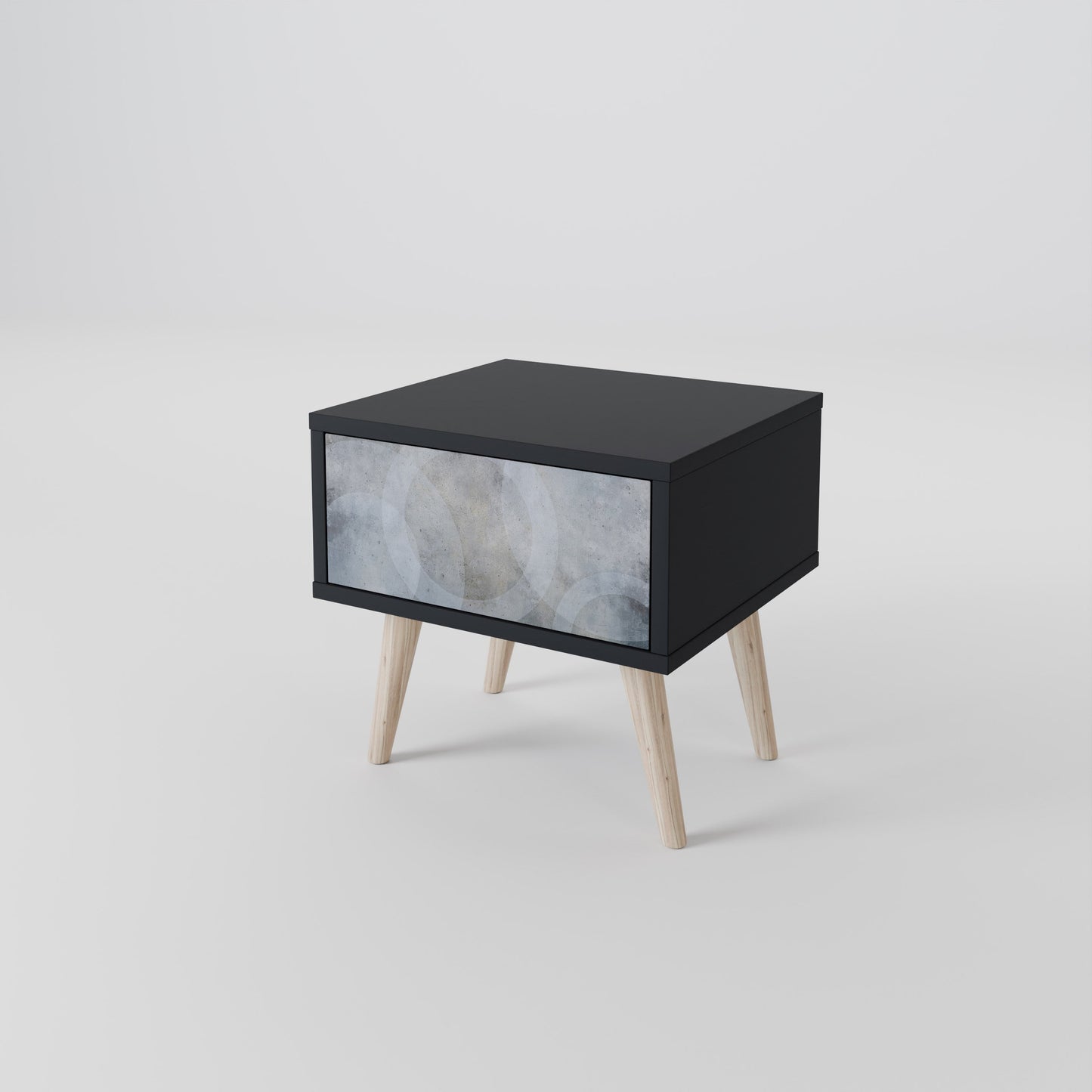 MUTED ARC nattduksbord i svart finish