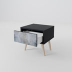 MUTED ARC Nightstand in Black Finish