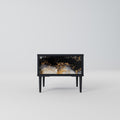 MARBLE OF TOMMORROW Nightstand in Black Finish