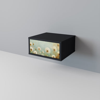 DREAMY MEADOW Nattduksbord i svart finish