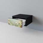 DREAMY MEADOW Nightstand in Black Finish