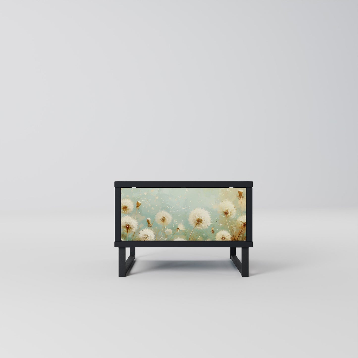 DREAMY MEADOW Nattduksbord i svart finish