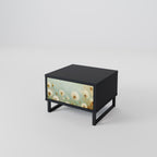 DREAMY MEADOW Nightstand in Black Finish