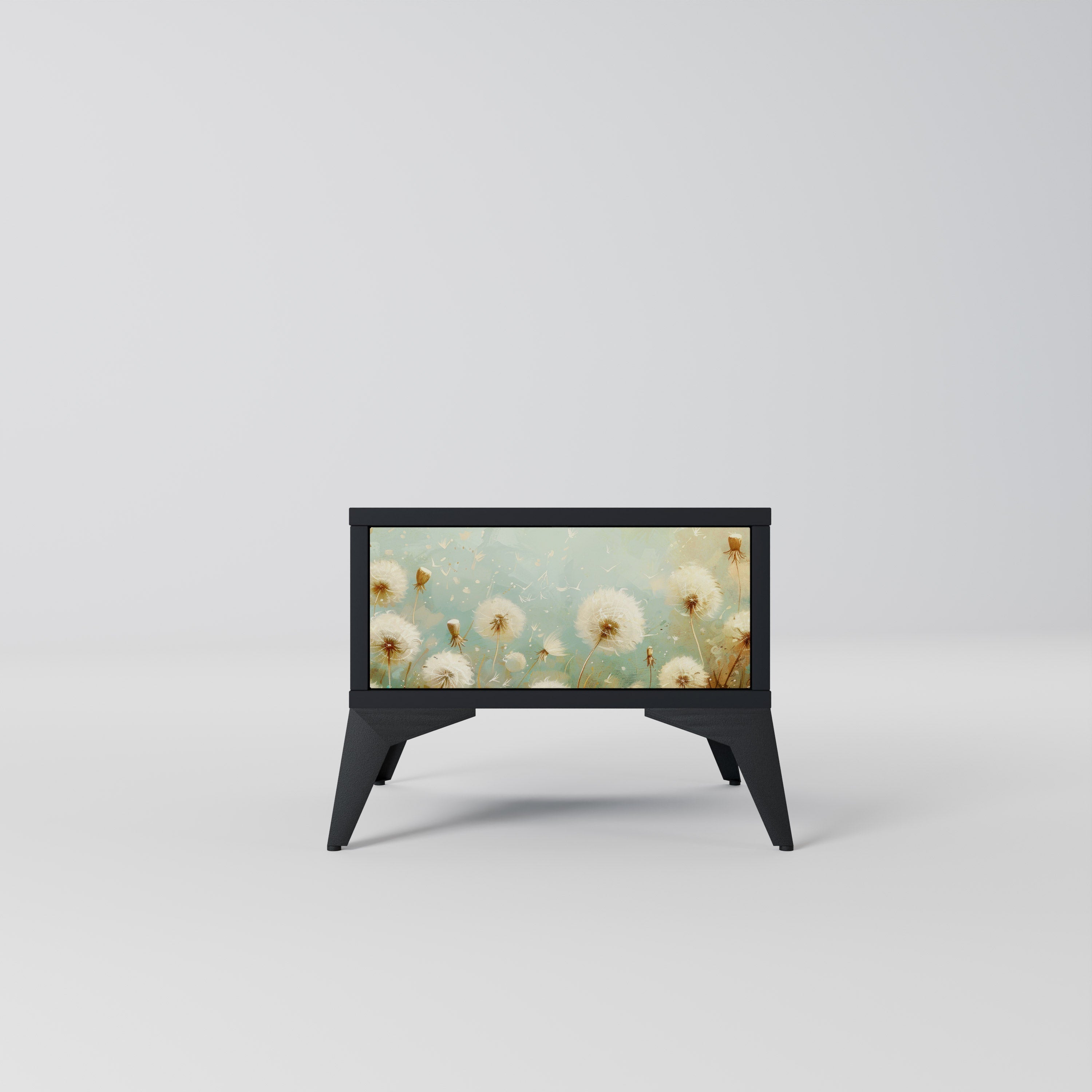 DREAMY MEADOW Nattduksbord i svart finish