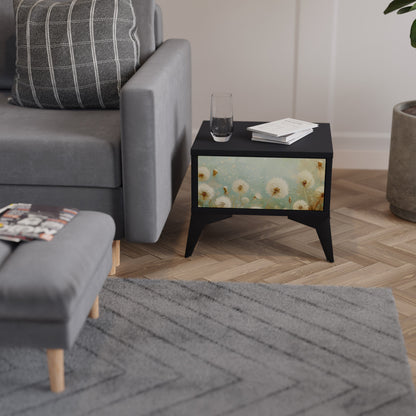 DREAMY MEADOW Nattduksbord i svart finish