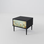DREAMY MEADOW Nightstand in Black Finish