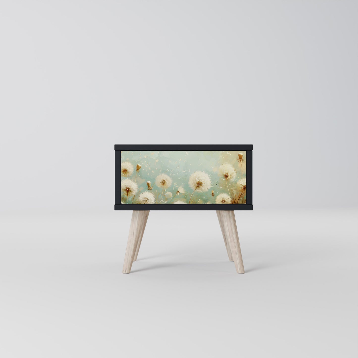 DREAMY MEADOW Nattduksbord i svart finish