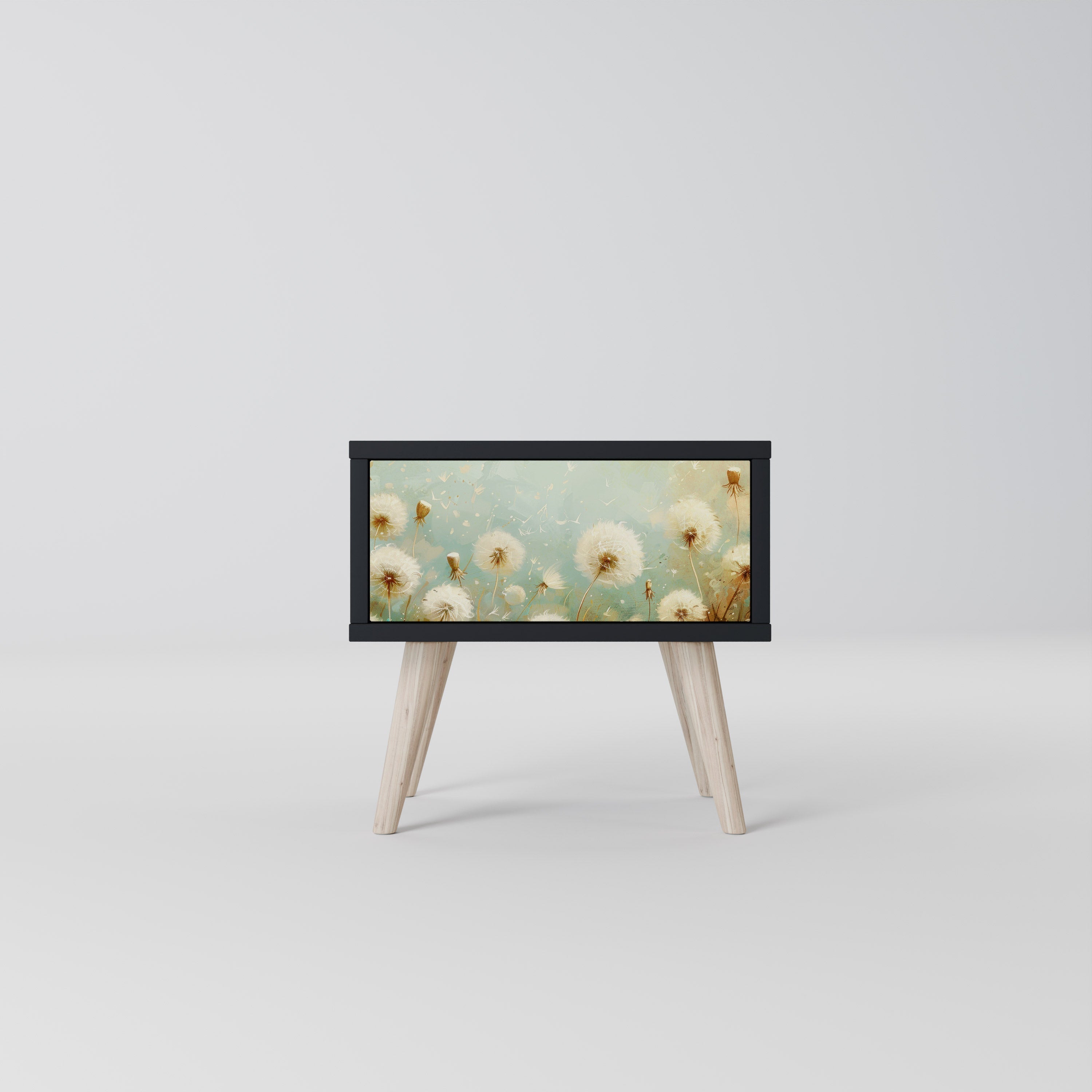 DREAMY MEADOW Nattduksbord i svart finish