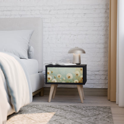 DREAMY MEADOW Nattduksbord i svart finish