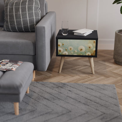 DREAMY MEADOW Nattduksbord i svart finish
