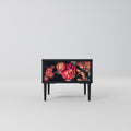 NEVERENDING BLOOM Nightstand in Black Finish