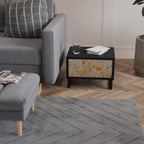 MORNING GLADE Nightstand in Black Finish