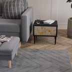 MORNING GLADE Nightstand in Black Finish