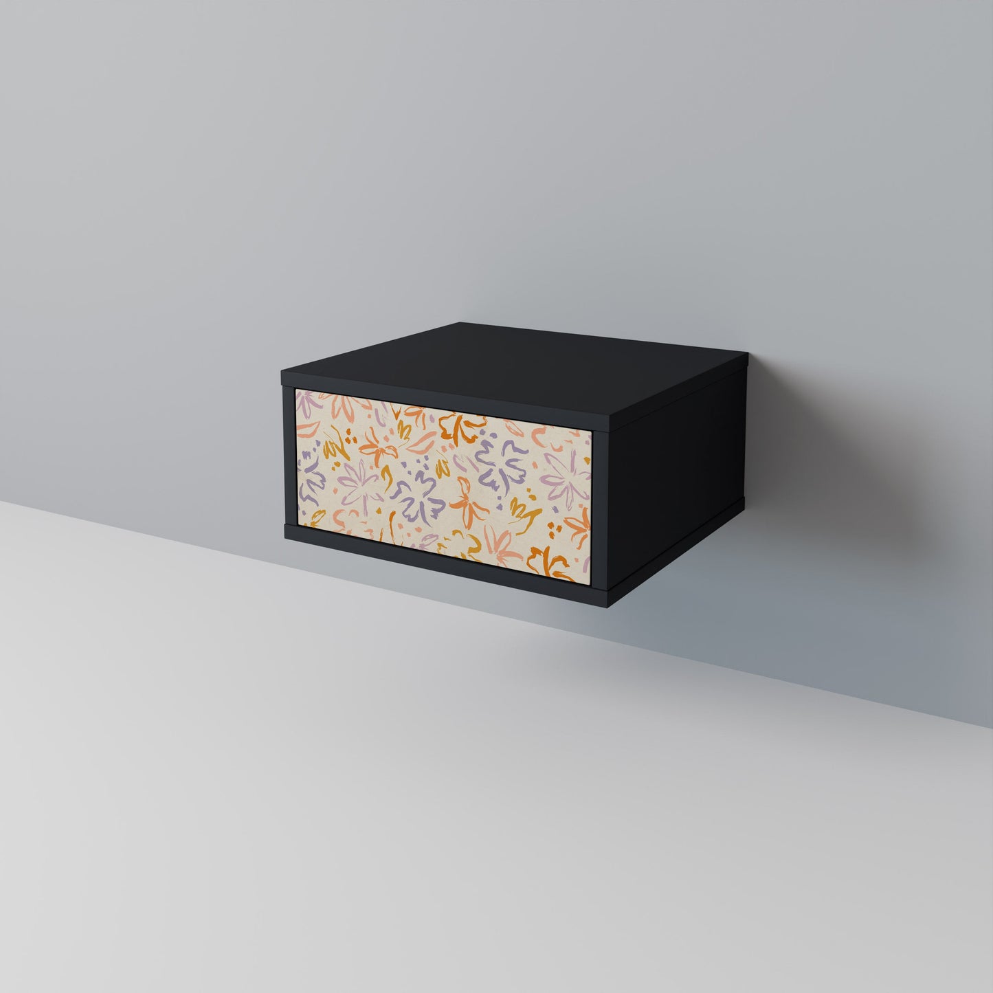 SPRING WHIMSY Nattduksbord i svart finish