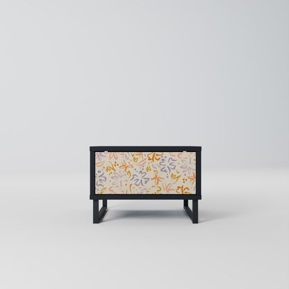 SPRING WHIMSY Nattduksbord i svart finish