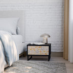 SPRING WHIMSY Nightstand in Black Finish