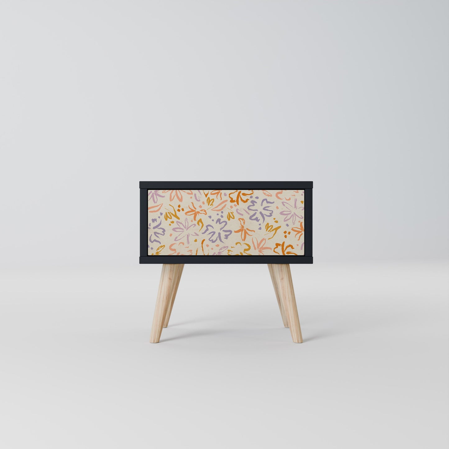 SPRING WHIMSY Nattduksbord i svart finish