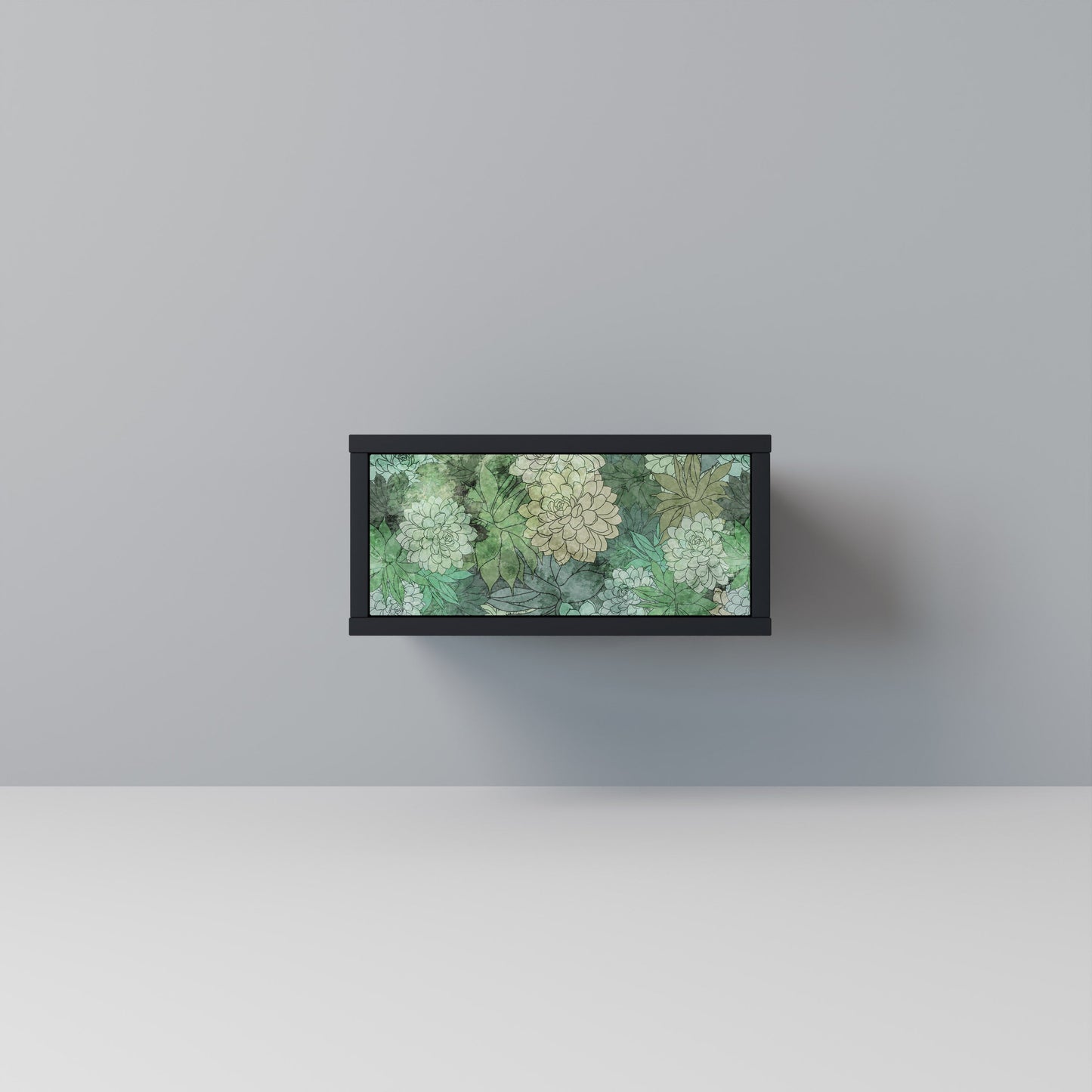 SUCCULENT CLUSTER nattduksbord i svart finish