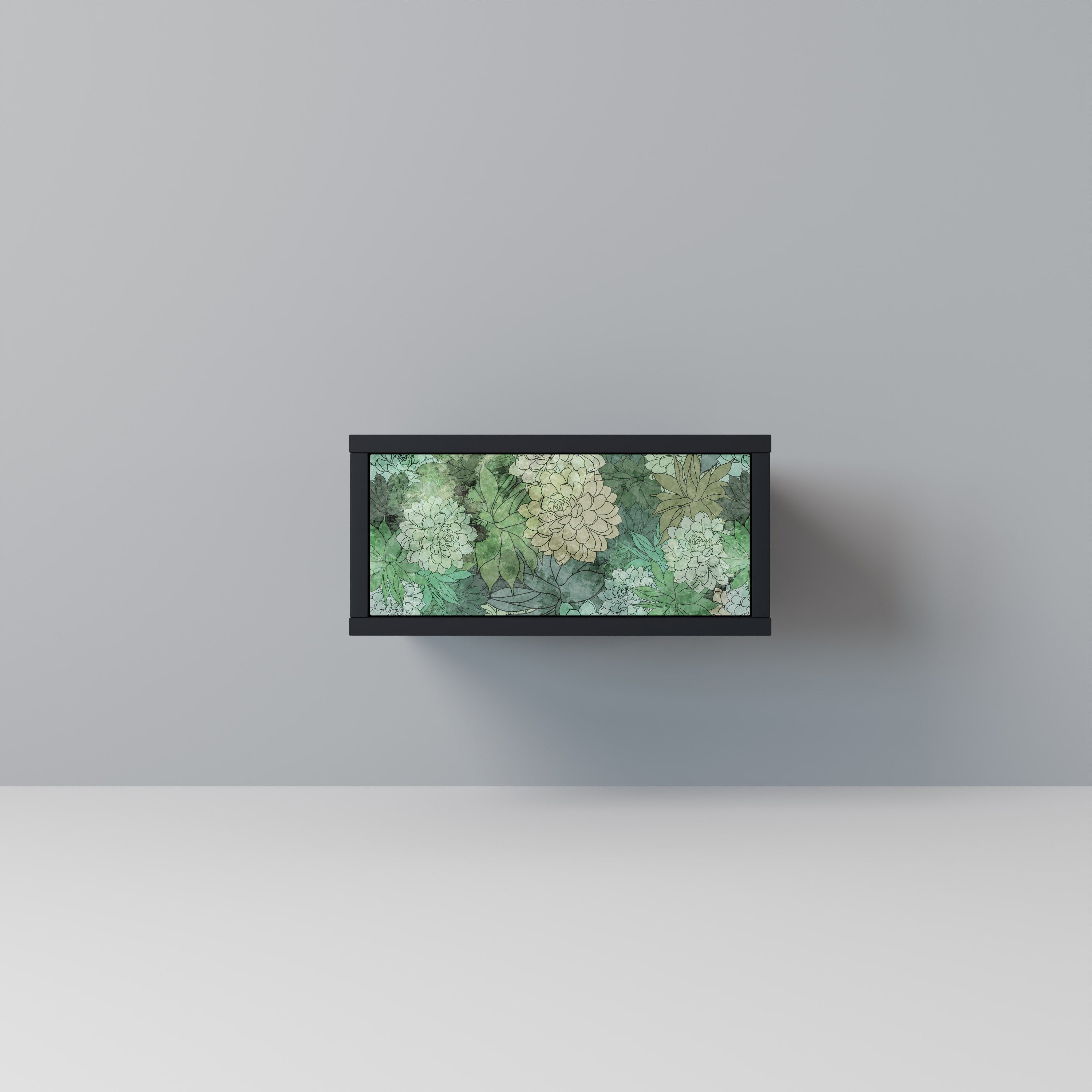 SUCCULENT CLUSTER nattduksbord i svart finish