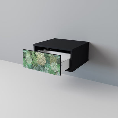 SUCCULENT CLUSTER nattduksbord i svart finish