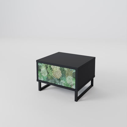SUCCULENT CLUSTER nattduksbord i svart finish