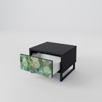 SUCCULENT CLUSTER Nightstand in Black Finish