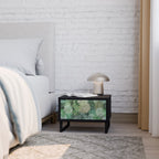 SUCCULENT CLUSTER Nightstand in Black Finish