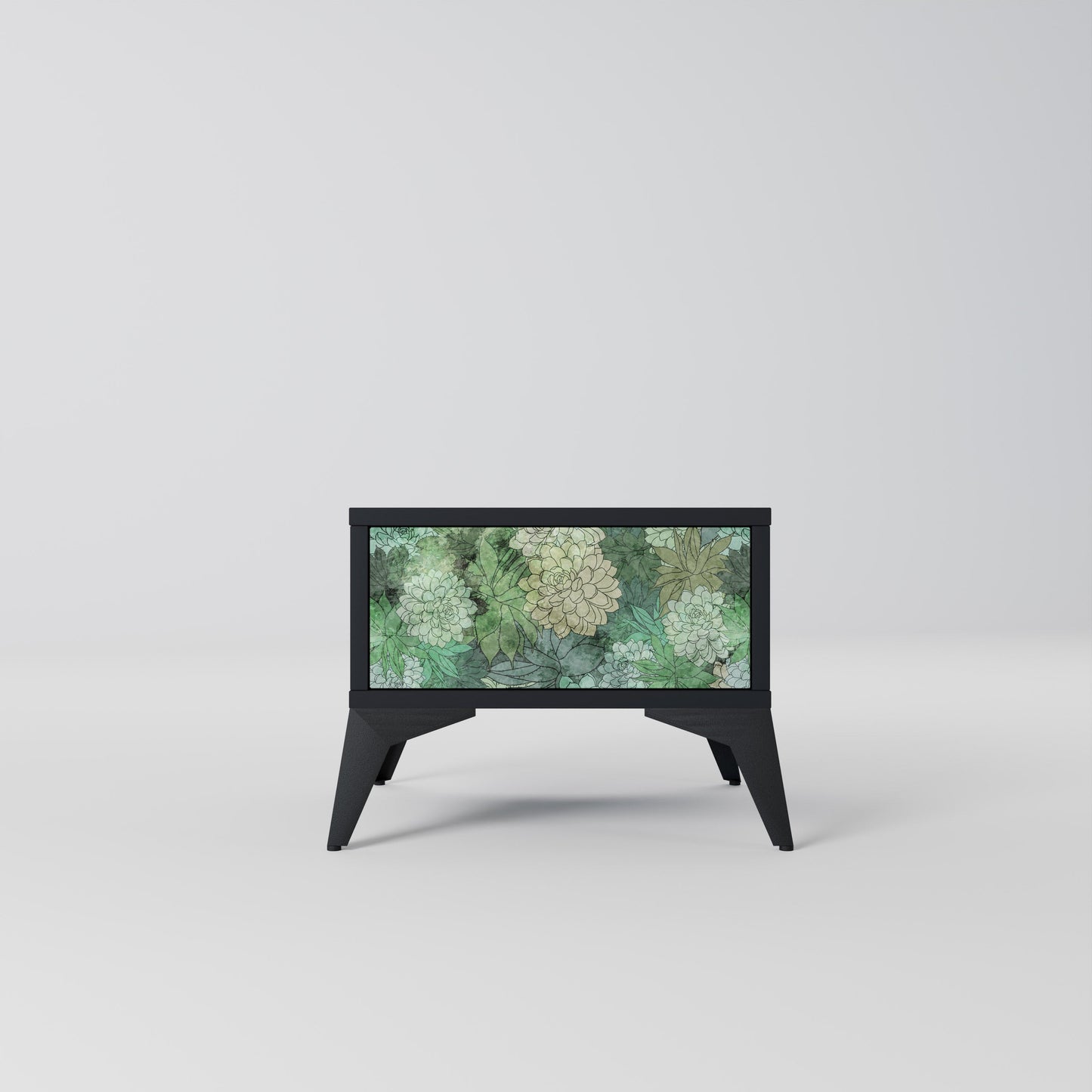 SUCCULENT CLUSTER nattduksbord i svart finish