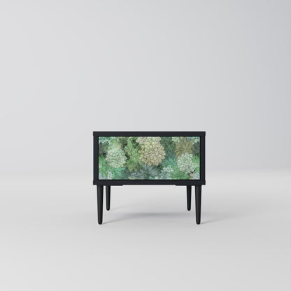 SUCCULENT CLUSTER nattduksbord i svart finish
