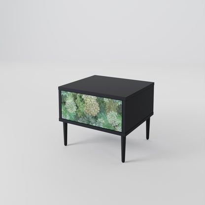 SUCCULENT CLUSTER nattduksbord i svart finish