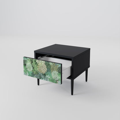SUCCULENT CLUSTER nattduksbord i svart finish