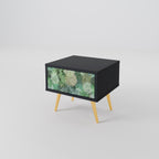 SUCCULENT CLUSTER Nightstand in Black Finish