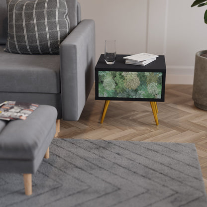 SUCCULENT CLUSTER nattduksbord i svart finish