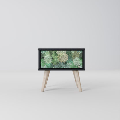 SUCCULENT CLUSTER nattduksbord i svart finish