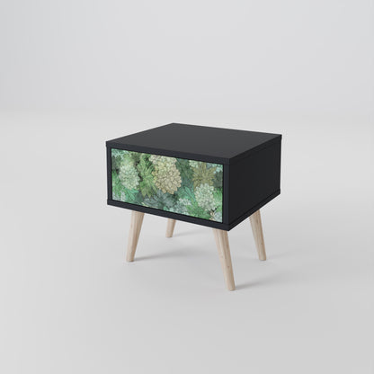 SUCCULENT CLUSTER nattduksbord i svart finish