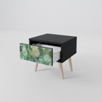 SUCCULENT CLUSTER Nightstand in Black Finish