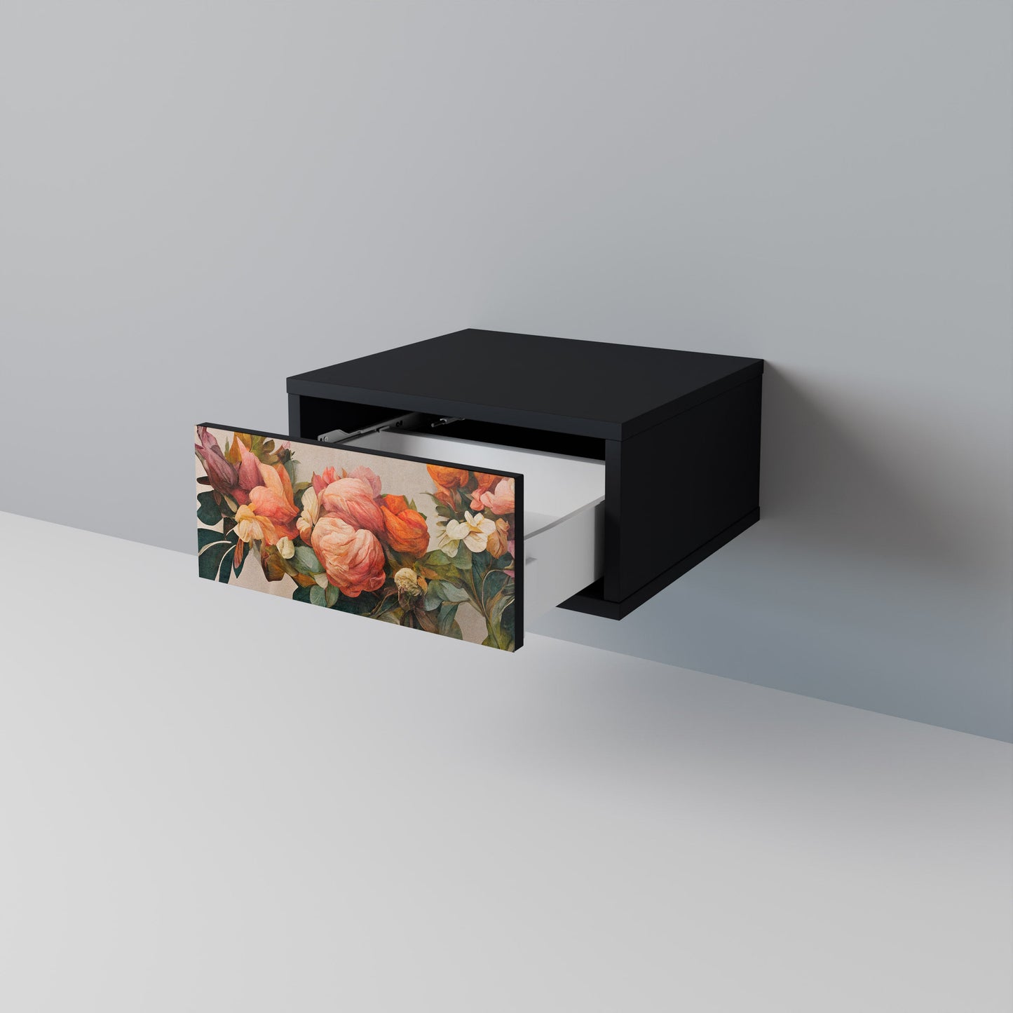 STYLISH BEAUTY Nattduksbord i svart finish